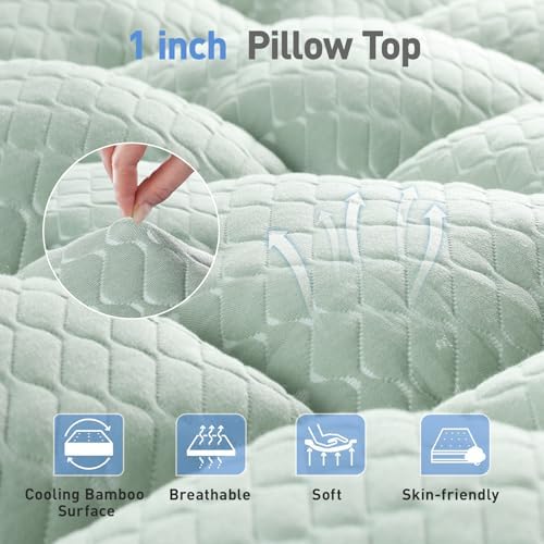 Dual Layer 3 Inch Memory Foam Mattress Topper Queen Size, 2 Inch Gel Memory - Image 5
