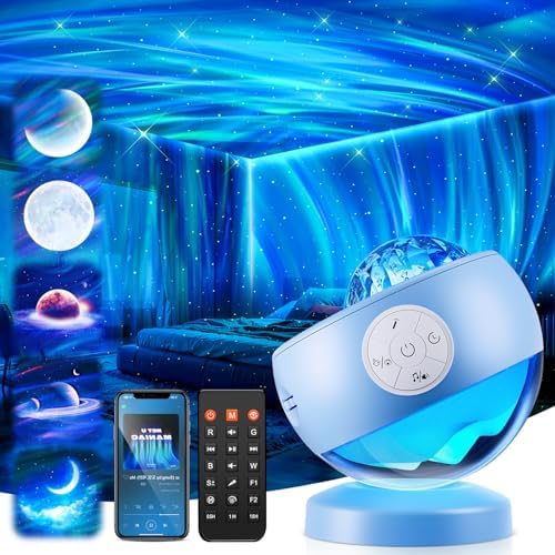 COOLNIGHT Ambient Lighting Sound Machine Aurora Night Light Projector by COOLNIGHT