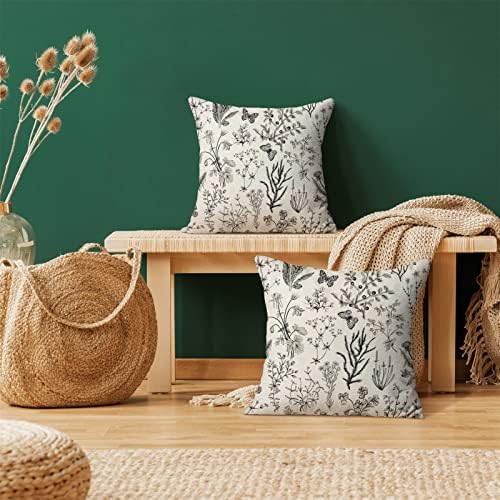 AEIOAE Spring Pillow Covers 16x16 Inch Set of 2, Seasonal Floral Outdoor - Image 2
