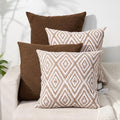 HPUK Throw Pillow Covers 18x18, Chocolate Couch Pillow Covers by HPUK