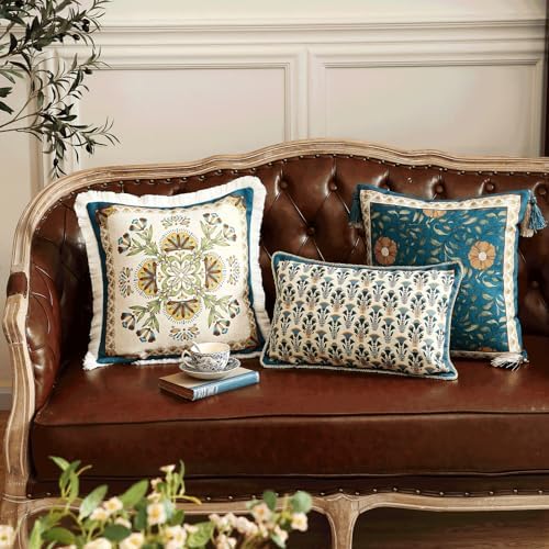 patdrea Designer Vintage Linen Throw Pillow Cover - Image 7