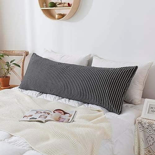 H HOUSEHOLD 100% Jersey Knit Cotton Body Size Pillowcases Set of 1, Super Soft - Image 2