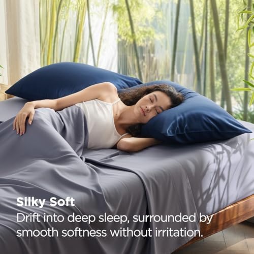Bedsure Zipper Pillow Cases Standard Size from Rayon Derived from Bamboo - Image 3