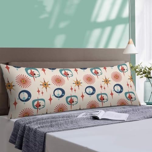 Mid Century Modern Body Pillow Cover Pillowcase - Image 4