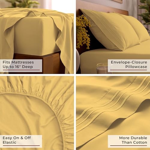 Mellanni Iconic 4-Piece, Ultra Soft Sheet Set - Image 5
