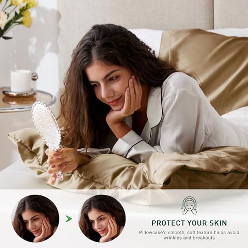 Love's cabin Satin Pillowcase Set of 2 Queen Size 20x30, Cooling Pillow Covers - Image 2