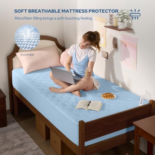BEDLORE Waterproof Mattress Protector, Twin XL Size Mattress Pad - Image 6
