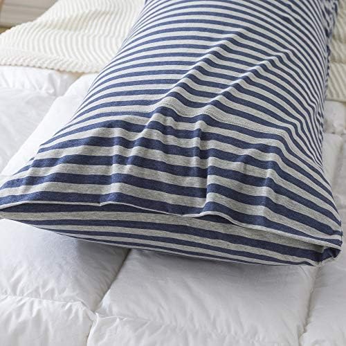 H HOUSEHOLD 100% Jersey Knit Cotton Body Size Pillowcases Set of 1, Super Soft - Image 4