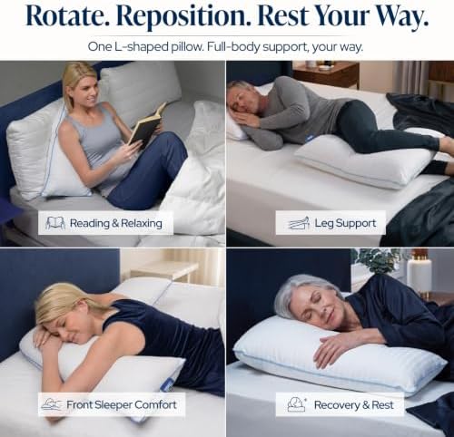 Contour Macaroni L Shaped Bed & Body Support Pillow - Image 6