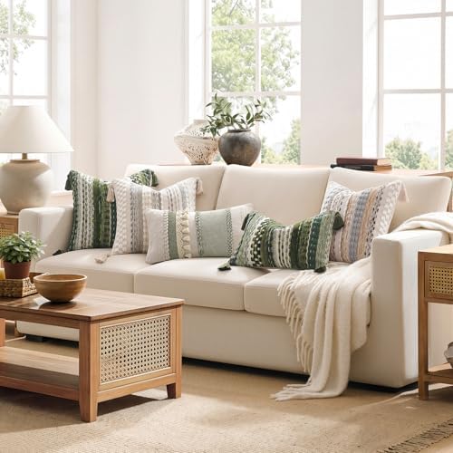 Kevin Textile Boho Tufted 18x18 Inch Pillow Cover 1 Pack - Image 7