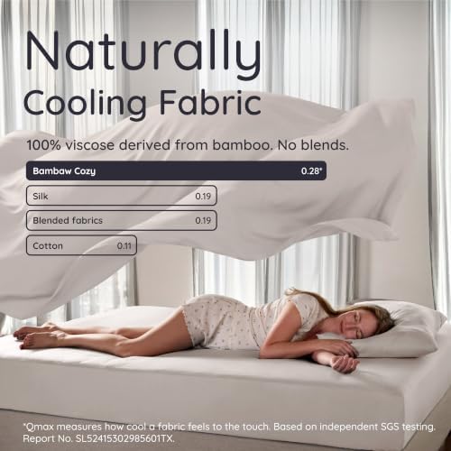 Bambaw 100% Viscose Derived from Bamboo Twin XL Fitted Sheet – Twin XL Fitted - Image 4