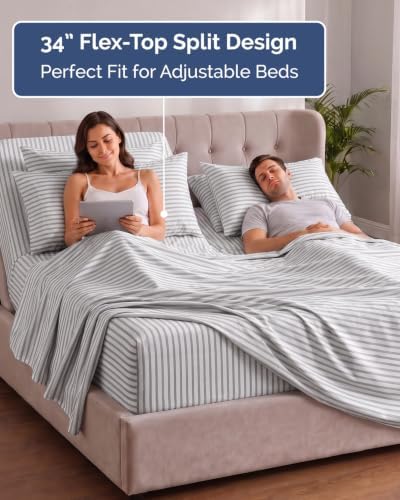 Extra Deep Flex Top Split Head King Sheet Set - Image 3