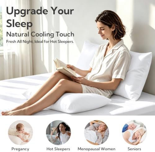 MR&HM King Pillowcase Set of 2, Cooling & Breathable - Image 2