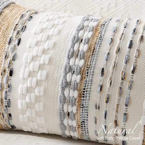 Kevin Textile Boho Tufted 20x20 Inch Pillow Cover 1 Pack - Image 3