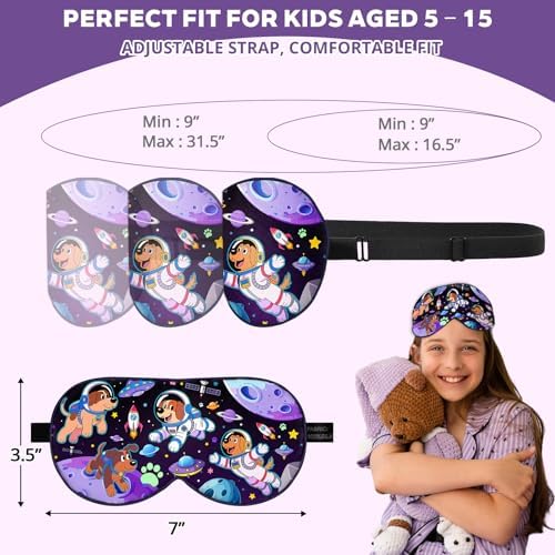 Kids Silk Sleep Mask, 100% Mulberry Silk Eye Mask - Image 4
