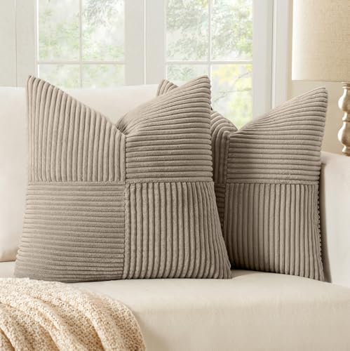 MIULEE Taupe Decorative Throw Pillow Covers by MIULEE