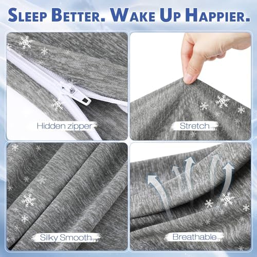 Tudomro 2 Pack Cooling Body Pillow Cases - Image 6