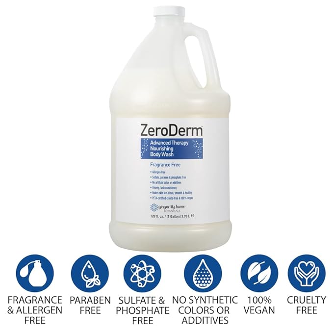 Ginger Lily Farms Botanicals ZeroDerm Advanced Therapy Nourishing Body Wash - Image 5