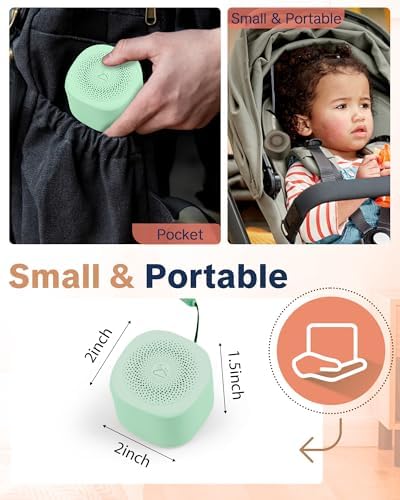 Travel White Noise Sound Machine 20 Sounds, Portable Sound Machine - Image 2