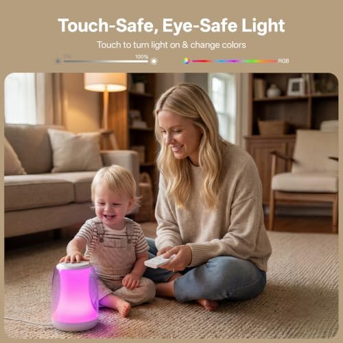 White Noise Sound Machine for Sleep Night Light Baby Remote/Touch Control - Image 5
