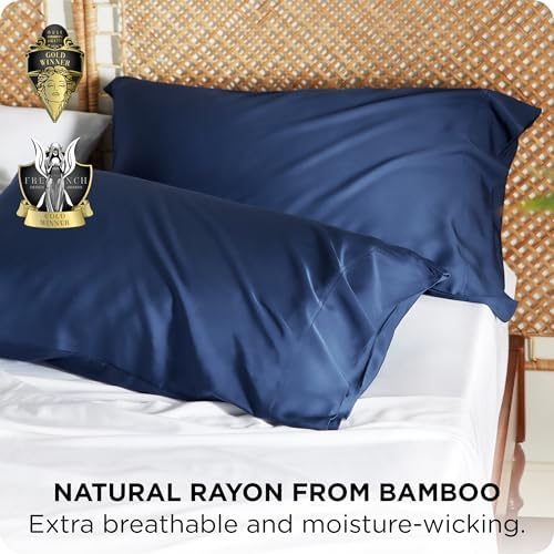 Bedsure King Size Pillow Cases Set of 2, 100% Rayon Derived from Bamboo - Image 3
