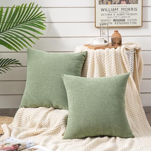 GAWAMAY Decorative Throw Pillow Covers 16x16 Inch Set of 2, Super Soft Chenille - Image 2