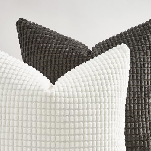 Topfinel Neutral Grey Throw Pillows Covers - Image 6
