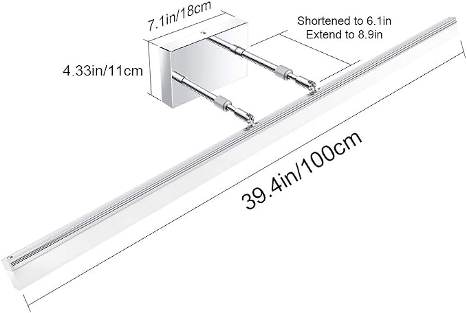 Aipsun 40in Dimmable Modern LED Vanity Lights - Image 8