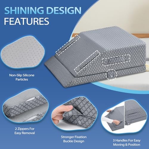 Wellsin 2 Height Adjustable Wedge Leg Pillow - Image 5