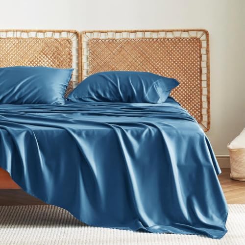 Bedsure PureWoven Rayon Derived from Bamboo, California King Sheet Sets by BEDSURE
