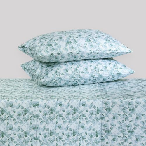 Feather & Stitch 100% Cotton Sateen 500 TC Twin Size Bed Sheet Set - Image 4