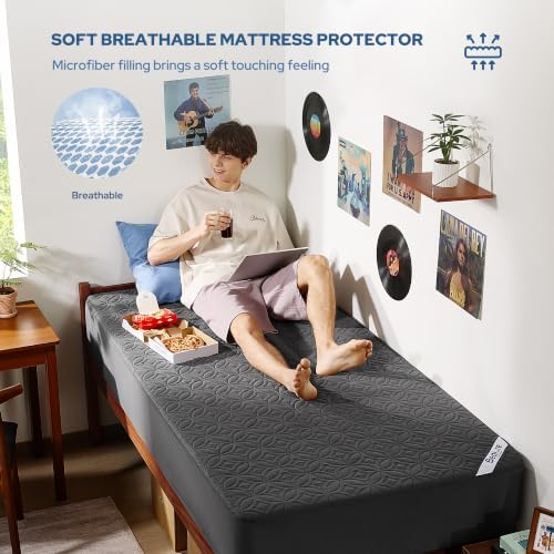 BEDLORE Waterproof Mattress Protector, Twin XL Size Mattress Pad - Image 3