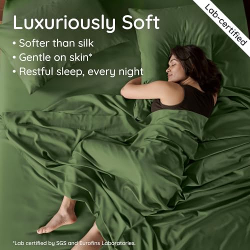Bambaw 100% Viscose Derived from Bamboo Sheets King Size Set – 4pcs Cooling - Image 5