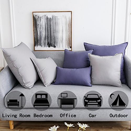 Jeanerlor Solid Cotton Linen Decoration Toss Throw Pillow Sham Cushion Case - Image 2