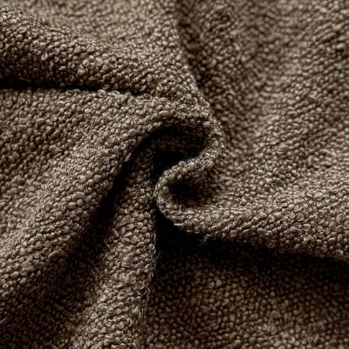 Foindtower Decorative Textured Boucle Throw Pillow Covers 26x26 Light Brown - Image 3