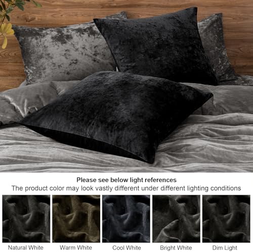 PHF Truly Velvet Euro Shams 26" x 26", No Insert, 2 Pack - Image 6