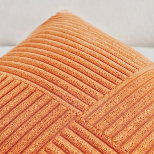 Fancy Homi 2 Packs Orange Long Lumbar Decorative Throw Pillow Covers 12x24 Inch - Image 4