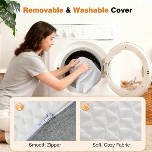 Vekkia 34" Extra-Long Wedge Pillow, 5.5" Bed Wedge Pillow - Image 6