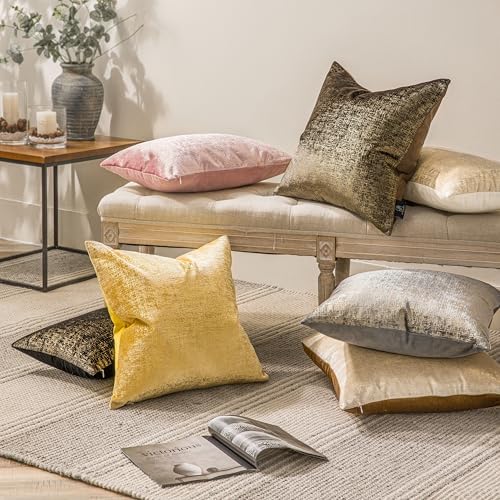 Phantoscope Pack of 2 Sparkling Velvet Geometric-pattern Throw Decorative - Image 5