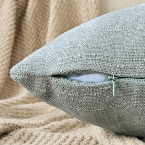 Set of 4 Soft Textured Decorative Throw Pillow Covers 16x16 Inch Cozy Farmhouse - Image 3