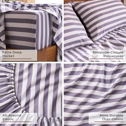 Mellanni Iconic 4-PC, Ultra Soft Sheet Set - Image 5