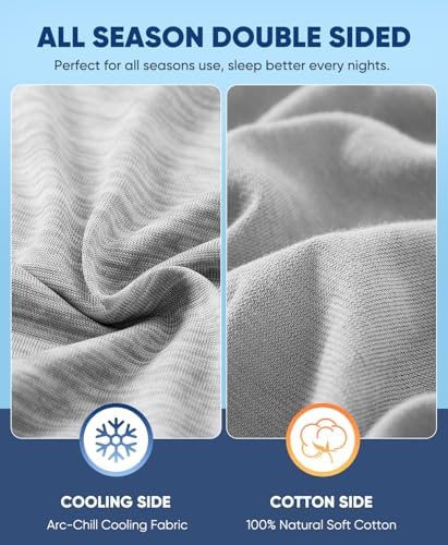 LUXEAR Cooling Pillow Cases for Hot Sleepers, Queen Size - Image 5