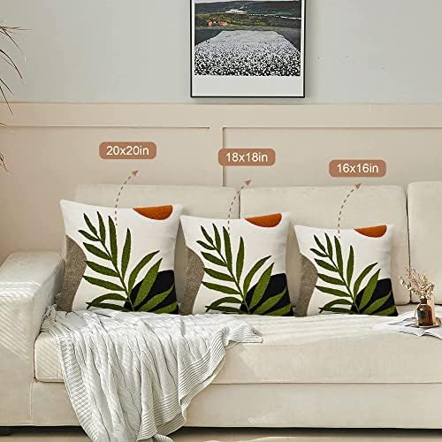 Merrycolor Boho Pillow Covers 20x20 Tufted Mid Century Modern Throw Pillow - Image 6