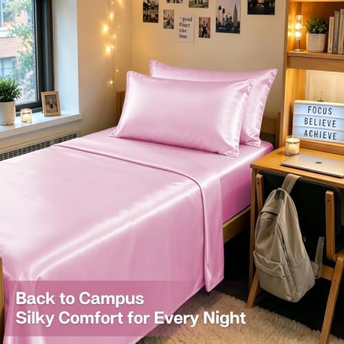 MR&HM Satin Pillowcase 2 Pack, King Size 20"x36" - Image 5