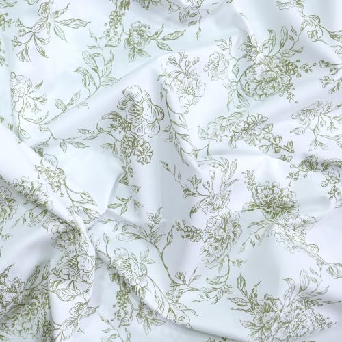 Feather & Stitch 100% Cotton Sateen 500 TC Split King Size Bed Sheet Set - Image 5