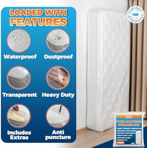 Storage Standard Twin Mattress Storage Bag - Image 4