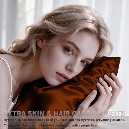 LYSHIN Silk Pillow Cases 2 Pack Queen Size - Image 3