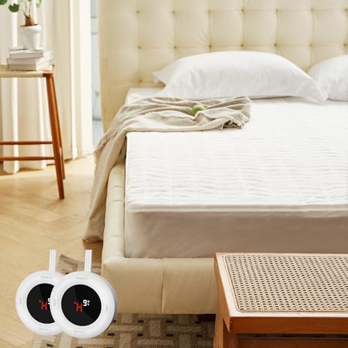 Templewet Heated Mattress Pad King Size, Bed Warmer Pad, Machine Washable by Templewet