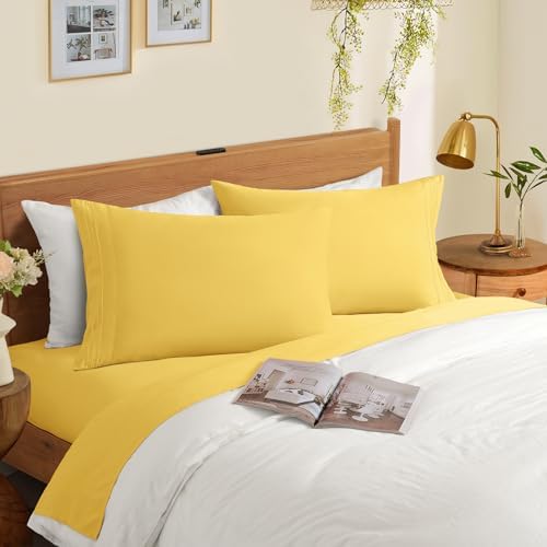 Horbaunal Microfiber Pillowcases King Size, 2 Pack - Image 2
