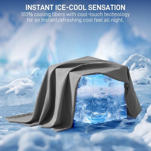 SureFit Washed Ultra-Chill Cooling Pillowcase Set of 2, Standard Size - Image 2
